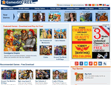 Tablet Screenshot of gamesgofree.com